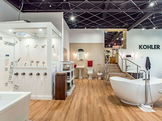 INterior of the Kitchen & Bath Showroom at Weinstein Supply Willow Grove